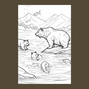 American Black Bear Coloring Book