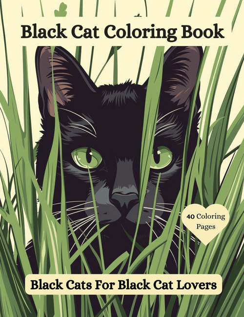 Black Cats Coloring Book