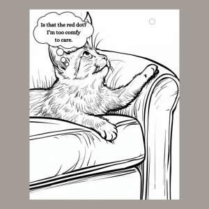 Cat Thoughts Coloring Book
