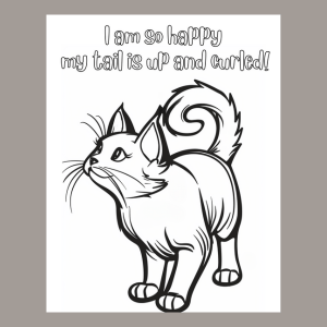 Cat Thoughts Coloring Book