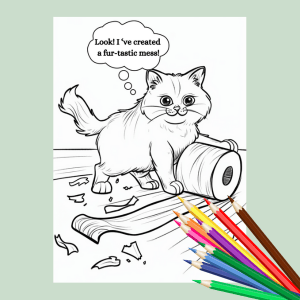 Cats Being Cats Coloring Book
