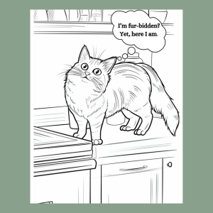 Cats Being Cats Coloring Book