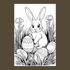 Easter Rabbit Coloring Page