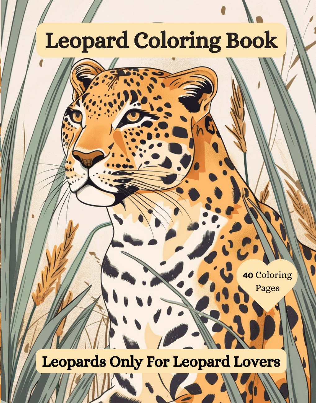 Leopard Coloring Book