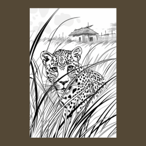 Leopard Coloring Book