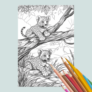 Leopard Coloring Book