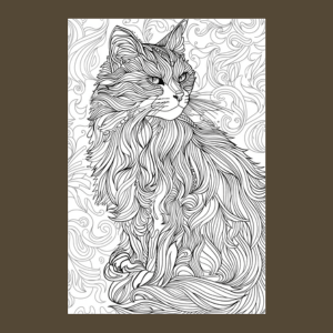 Relaxing Cat Coloring Book
