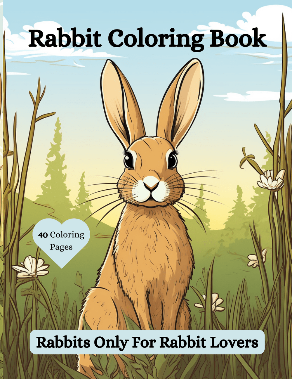 Wild Rabbit Coloring Book